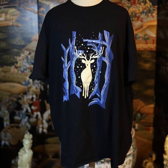 Warner Bros. Other - 3XL Harry Potter Snape Deer Patronus Black Tee Tshirt